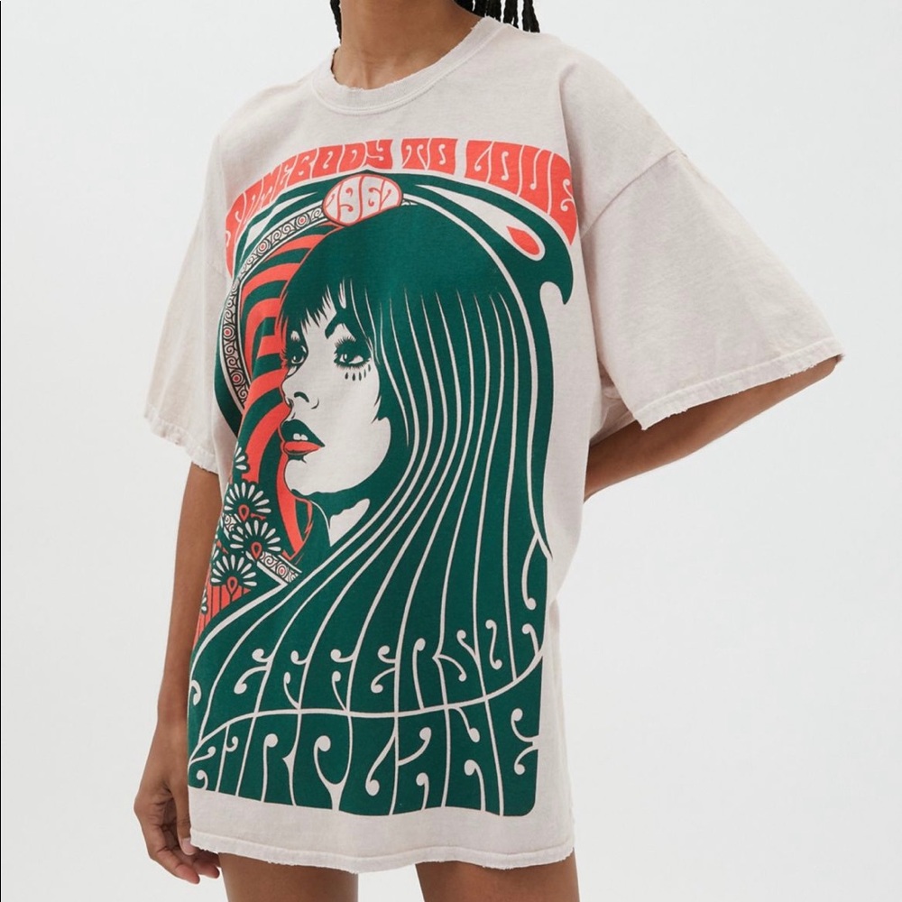 UO Jefferson Airplane T-Shirt Dress